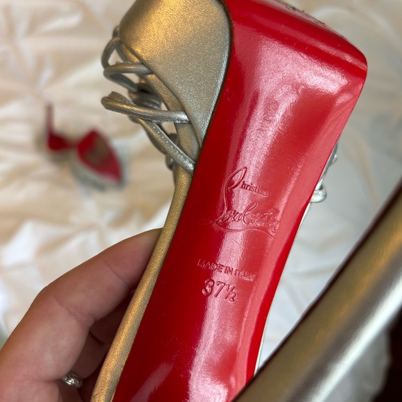 Christian Louboutin Discolilou 140 platform sandal heels Size 37 1/2 - Picture 5 of 6